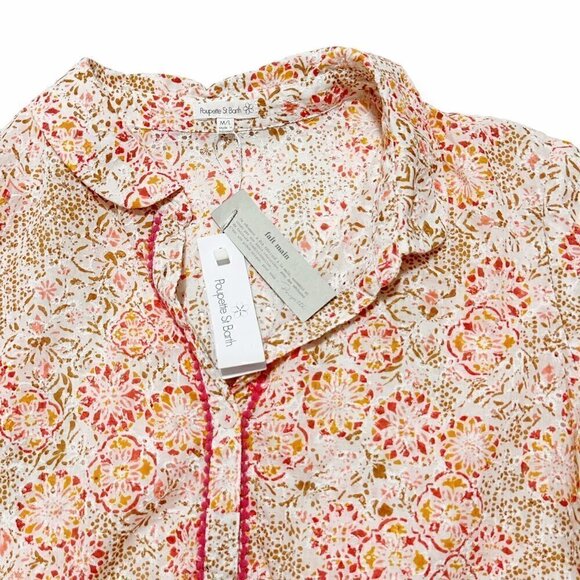 Ulla Johnson White Cotton Laurenza Blouse, puff sleeves, Size 0, New with Tag - Picture 7 of 16